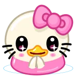 🥺 hello kitty, bebek, kawaii, kartun, stiker whatsapp sticker