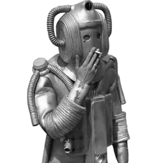 🤖 Cyberman Doctor Who 사이버맨, 닥터 후, SF, 로봇, 흡연 telegram sticker