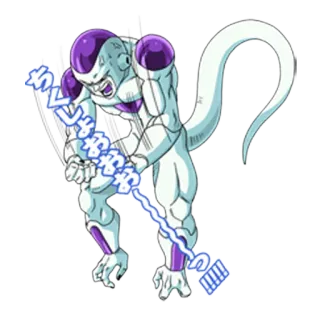 😖 Frieza Dragon Ball ちくしょおおおお！ Freezer, Dragon Ball, Anime, Manga, Cattivo, Cartone animato telegram sticker