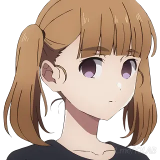 😕 t.me/v2LAB аниме, девушка, мультфильм, стикер, манга telegram sticker
