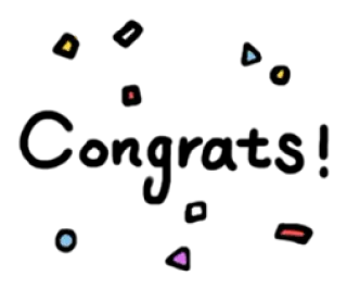 😆 confetti, celebration, party, black background, colorful, abstract telegram sticker