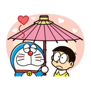 💕 Doraemon doraemon, anime, cartoon, freundschaft, süß, liebe telegram sticker