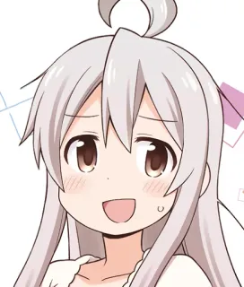 😅 anime, girl, cute, manga whatsapp sticker