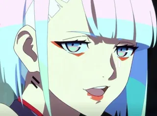 🙂 Lucy Kushinada Cyberpunk: Edgerunners อนิเมะ, ไซเบอร์พังก์, เอดจ์รันเนอร์ส, ลูซี่, คุชินาดะ telegram sticker