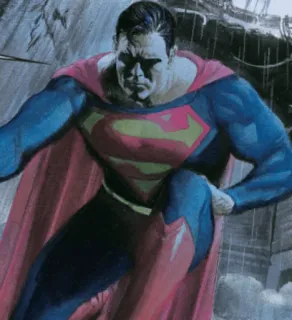⛓ Superman super-héros, comics, DC Comics, Man of Steel, Superman telegram sticker
