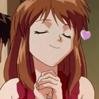 🥰 anime, cartoon, girl, woman, heart, cute, kawaii telegram sticker