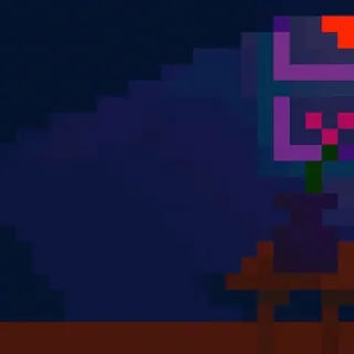 π» pixel art, flower, vase, table, still life, 8-bit telegram sticker