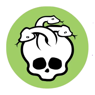 💀 骸骨, ヘビ, モンスター, 漫画 telegram sticker
