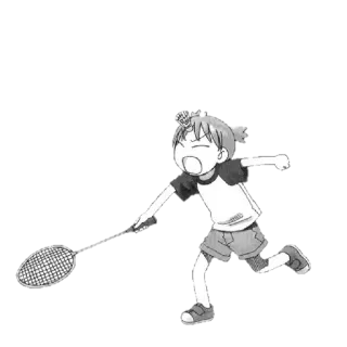 🍀 Cầu lông, Thể thao, Anime, Hoạt hình, Cô gái, Chơi, Hành động, Năng động telegram sticker
