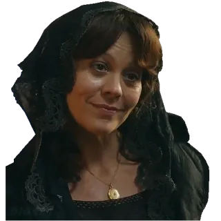 🙃 mulher, lenço, retrato, atriz, sorriso telegram sticker