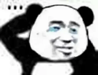 🤔 panda, meme, sad, expression, internet whatsapp sticker