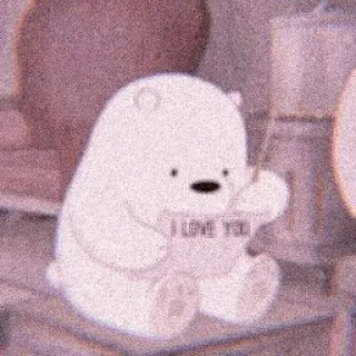 ❤️ I LOVE YOU クマ, 可愛い, 愛, 漫画 telegram sticker