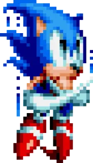 🔥 Sonic sonic the hedgehog, video game character, blue, pixel art, hedgehog, sega telegram sticker