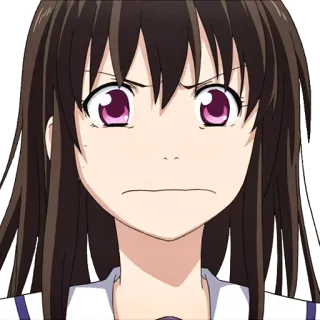 😢 Hiyori Iki Noragami anime, character, hiyori iki, noragami, angry telegram sticker