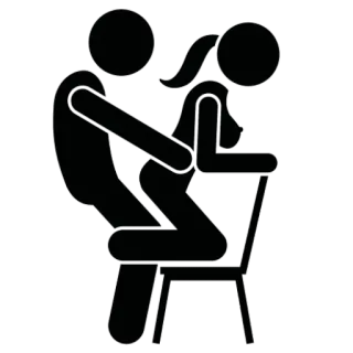 😍 patyczak, seks, krzesło, siedzi telegram sticker