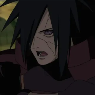 🗝 Madara Uchiha Naruto anime, uchiha, sharingan, villain, manga telegram sticker