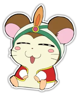 🐹 хомяк, мультик, животное, милый, наклейка telegram sticker