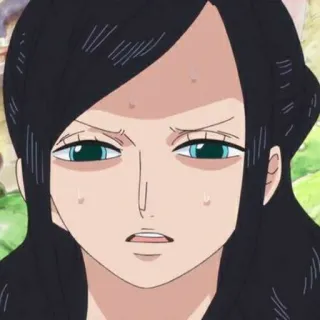 👑 Nico Robin One Piece nico robin, anime, one piece, manga whatsapp sticker