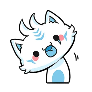 😀 고양이, 귀여운, 카와이, 동물, 스티커, 만화 telegram sticker