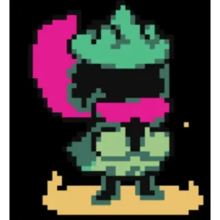 🙏 Ralsei Deltarune Pixel Art, RPG, Videojuego, Cuqui telegram sticker