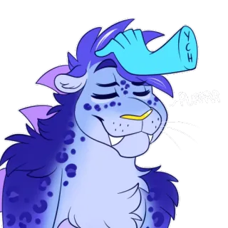 🐱 PURRRRR! леопард, животное, милый, питомец, мультфильм, пушистый telegram sticker