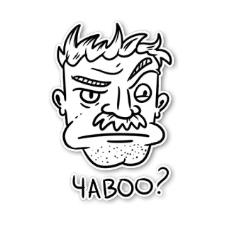 Moustache @stickersb2b telegram stickers