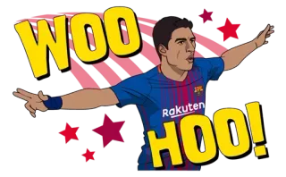 😙 WOO HOO! celebration, stars, sports, soccer, woo, hoo telegram sticker