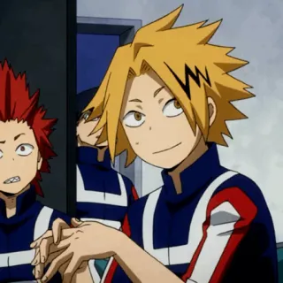 ⚡️ Denki Kaminari My Hero Academia Anime, My Hero Academia, Denki Kaminari, Eijiro Kirishima whatsapp sticker