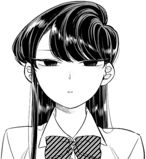 😐 Komi Shouko Komi Can't Communicate Anime, Mangá, Komi, Fofa, Garota, Uniforme escolar whatsapp sticker
