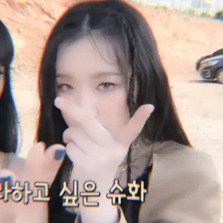 🐰 상상화하고 싶은 슈화 girl, korean, shuha telegram sticker