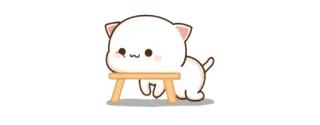 😫 고양이, 귀여운, 동물, 카와이 telegram sticker