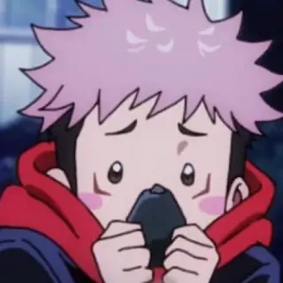 ☺️ Yuji Itadori Jujutsu Kaisen Anime, Manga, Yuji Itadori, Jujutsu Kaisen, süß, Chibi, Fanart telegram sticker