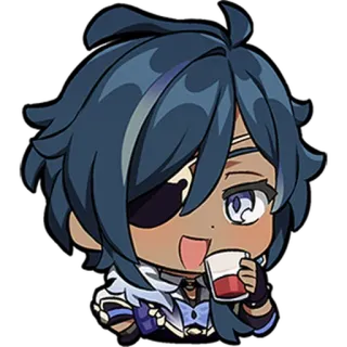 🎭 Kaeya Genshin Impact kaeya, genshin impact, anime, spiel, aufkleber whatsapp sticker