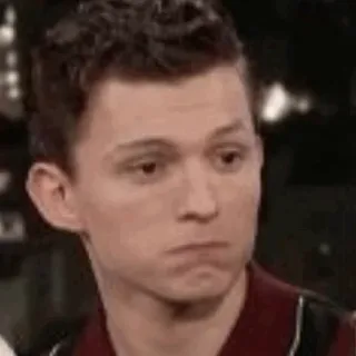 ⚙ Tom Holland actor, celebridad, expresión, meme whatsapp sticker