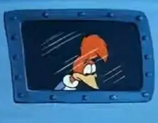 😕 Woody Woodpecker cartone animato, Woody Woodpecker, finestra whatsapp sticker