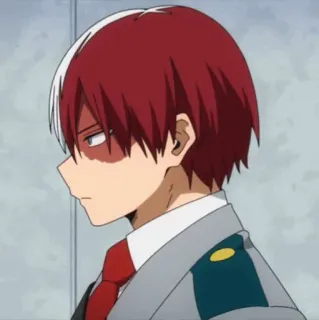 🥢 Shoto Todoroki My Hero Academia Anime, Todoroki, My Hero Academia, Postać, Manga, Bohater telegram sticker