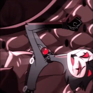 ❤️ Stolas Helluva Boss Cartoon, Dämon, Hölle, animiert, Sticker telegram sticker