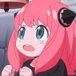 🌺 Anya Forger Spy x Family anime, carino, divertente, cartone animato, personaggio, Anya, Forger, Spy x Family telegram sticker