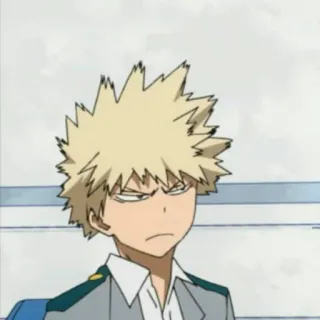 🎭 Bakugo My Hero Academia Anime, Manga, My Hero Academia, Bakugo, Marah, Karakter telegram sticker