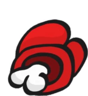 😵 Among Us dead, red, game, among us, death telegram sticker