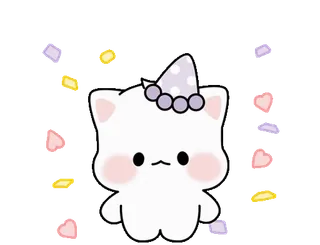❤️ mèo, động vật, hoạt hình, kawaii, dễ thương whatsapp sticker