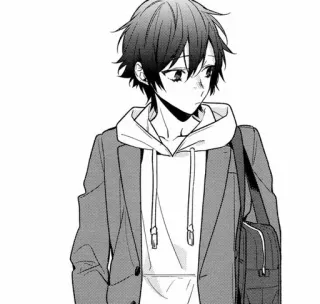 ❤ Anime, Manga, Junge, Schuluniform, Cartoon telegram sticker