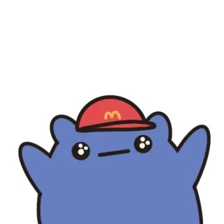 🥺 kawaii, lindo, monstruo, dibujos animados, personaje telegram sticker