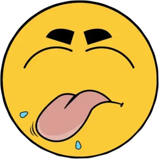 😝 絵文字, 顔, 舌, 表情, 面白い, 漫画 telegram sticker