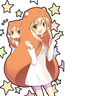 😉 Himouto! Umaru-chan anime, umaru, kawaii, cute, cartoon, girl telegram sticker
