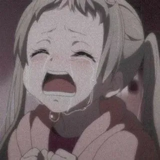 😭 anime, crying, sad, girl, tears telegram sticker