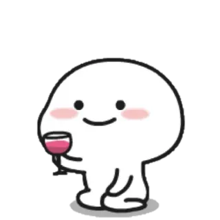 ☁ niedlich, Cartoon, Wein, Getränk, fröhlich telegram sticker