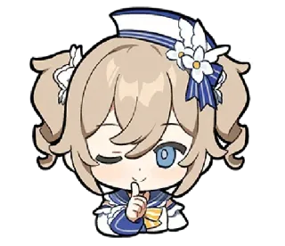 🤫 Barbara Genshin Impact anime, girl, cute, idol, genshin impact telegram sticker