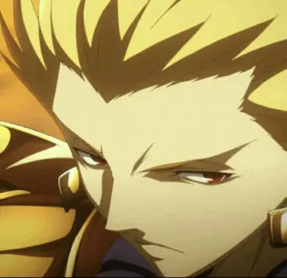 ✨ Gilgamesh Fate/stay night Anime, Złoty, Król, Łucznik, Fate telegram sticker