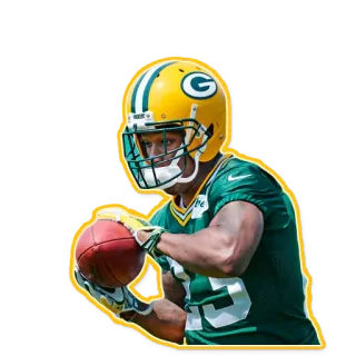 😷 sepak bola, nfl, olahraga, atlet, green bay packers, pemain sepak bola, pemain telegram sticker